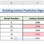 algorithm for lottery numbers